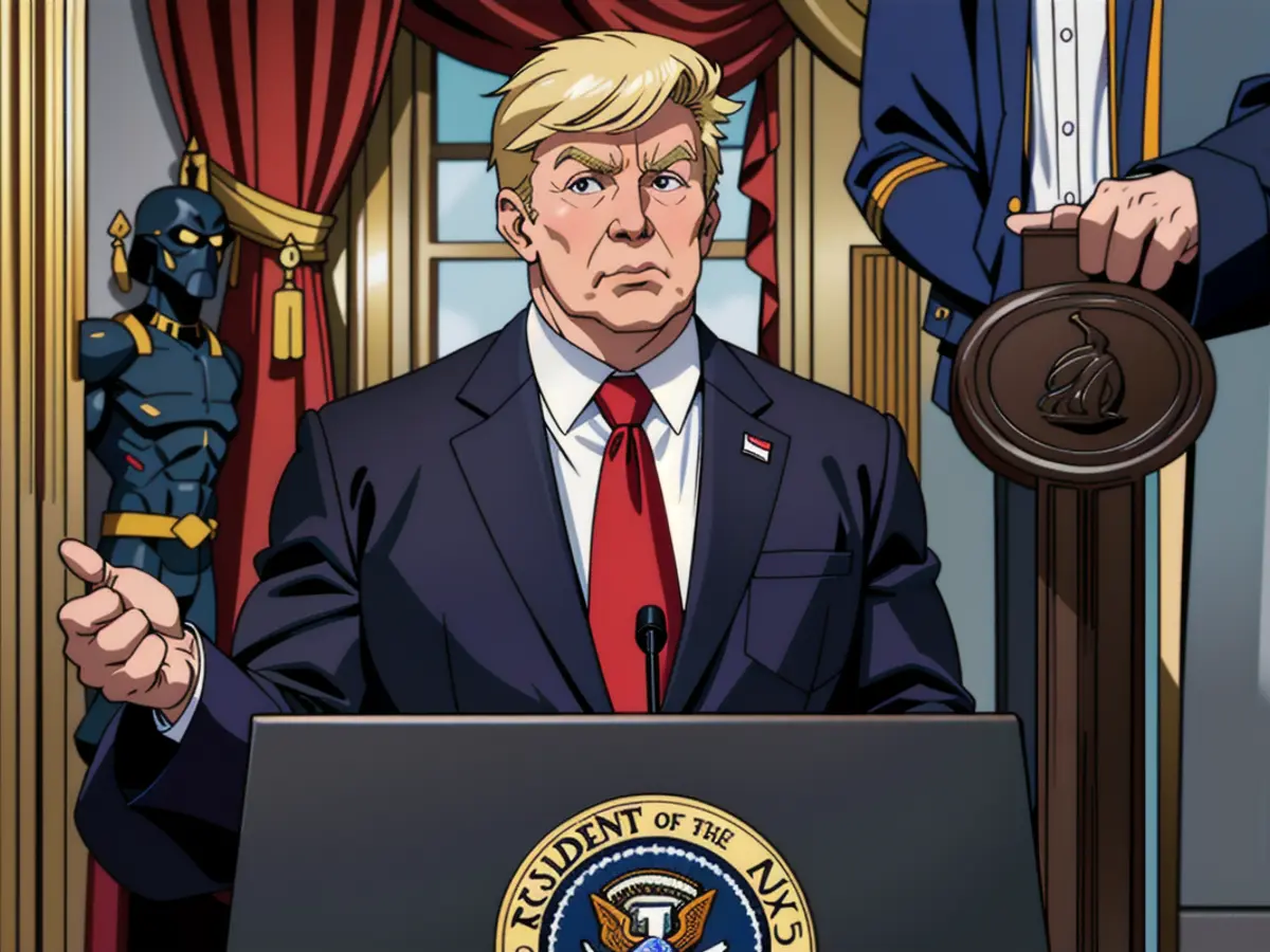 In the East Room of the White House in Washington, DC, on March 20, 2025, President Donald Trump...