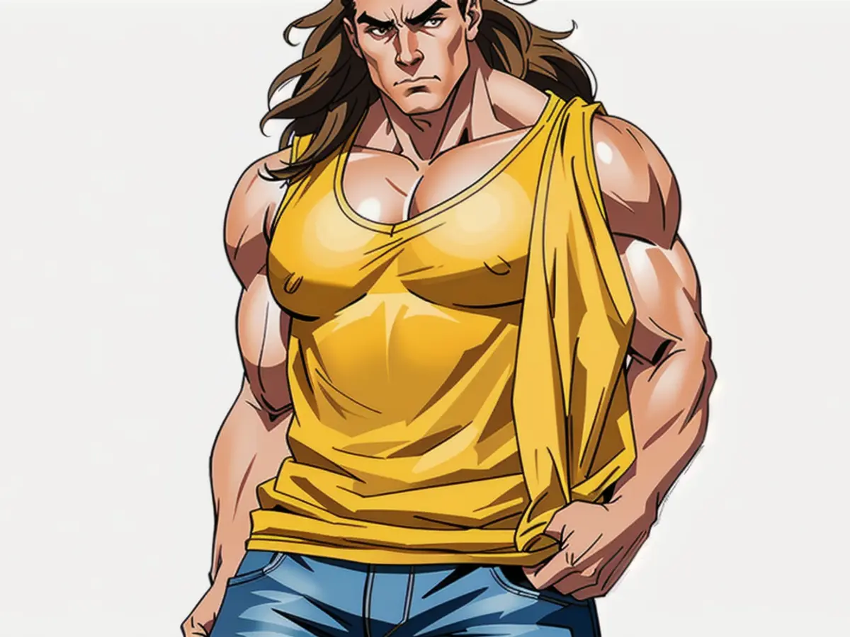 Woman donning bright yellow, sleeves-absent blouse. Individual sporting a bright yellow, sleeveless garment.