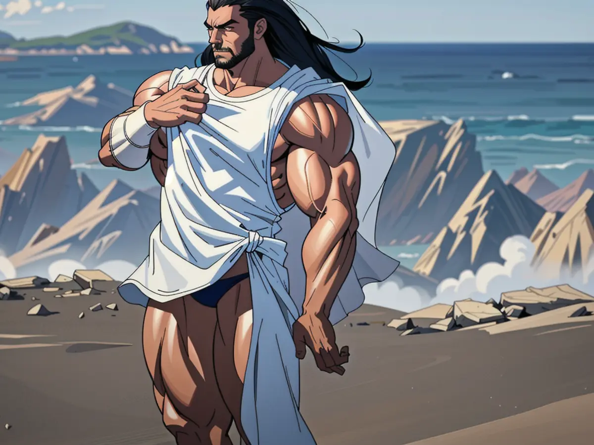 Evaluating the white-hued concealing attire in question Evaluating the white-hued concealing attire in question