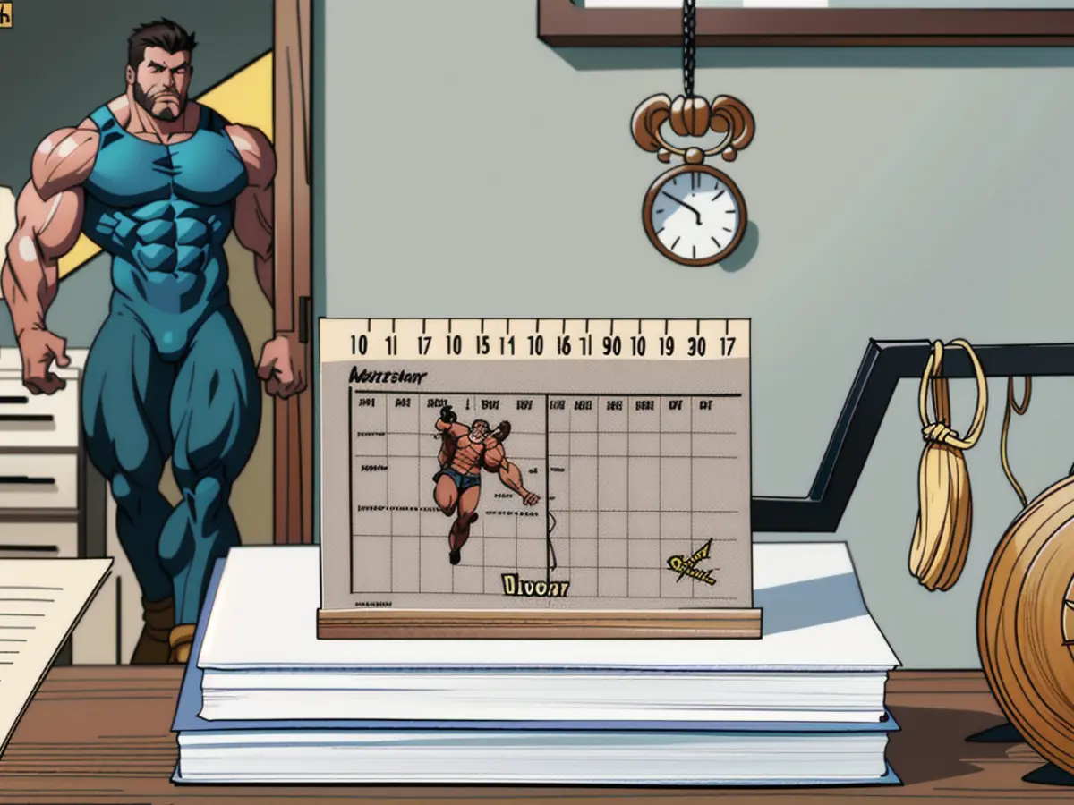 October 17 marked on a wooden desk calendar, cozily placed amidst stacked books, a clock, a pen, and decorative elements in a home office ambiance.