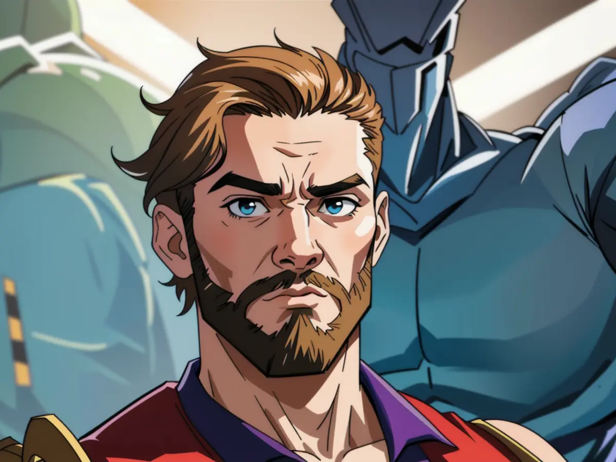 Image showcasing a youthful individual sporting a beard. Education activist Florian Buschmann established 'Offline Heroes' program, conducting workshops within schools.