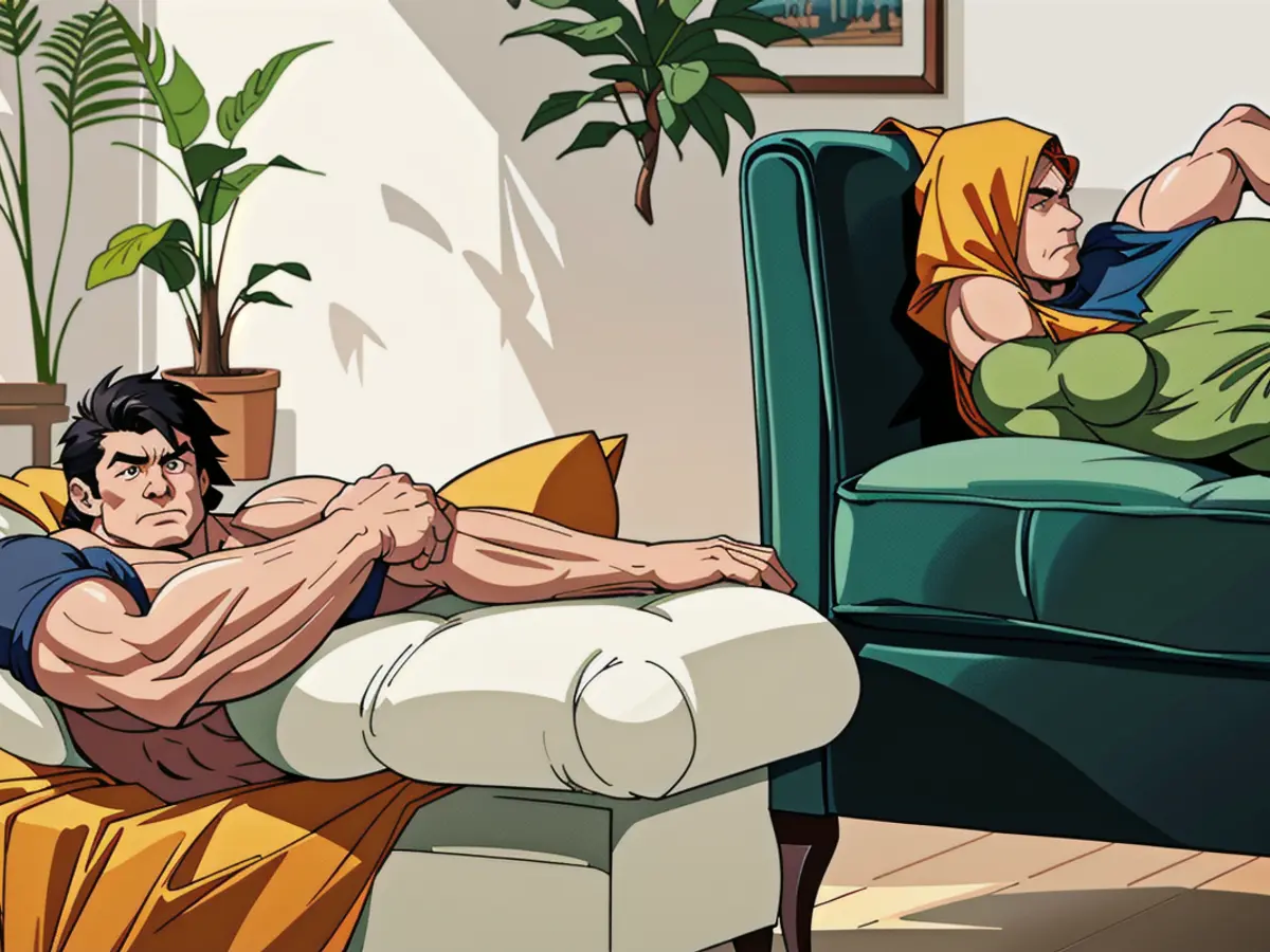 Comfortable lounge room adorned with a verdant couch, assorted pillows, petite wicker stool draped in a fiery throw, and pot-held greenery Comfortable lounge room featuring a verdant couch, ornamental pillows, miniature white footstool adorned with an orange coverlet, and leafy plant pots.
