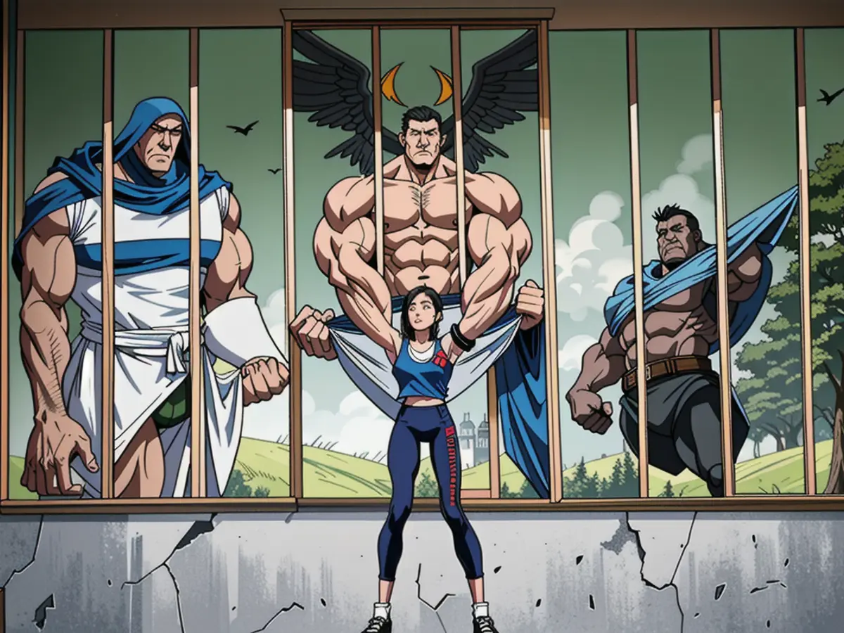 At the entrance of the ex-Nazi terror camp, Buchenwald, situated close to Weimar, the engraved...