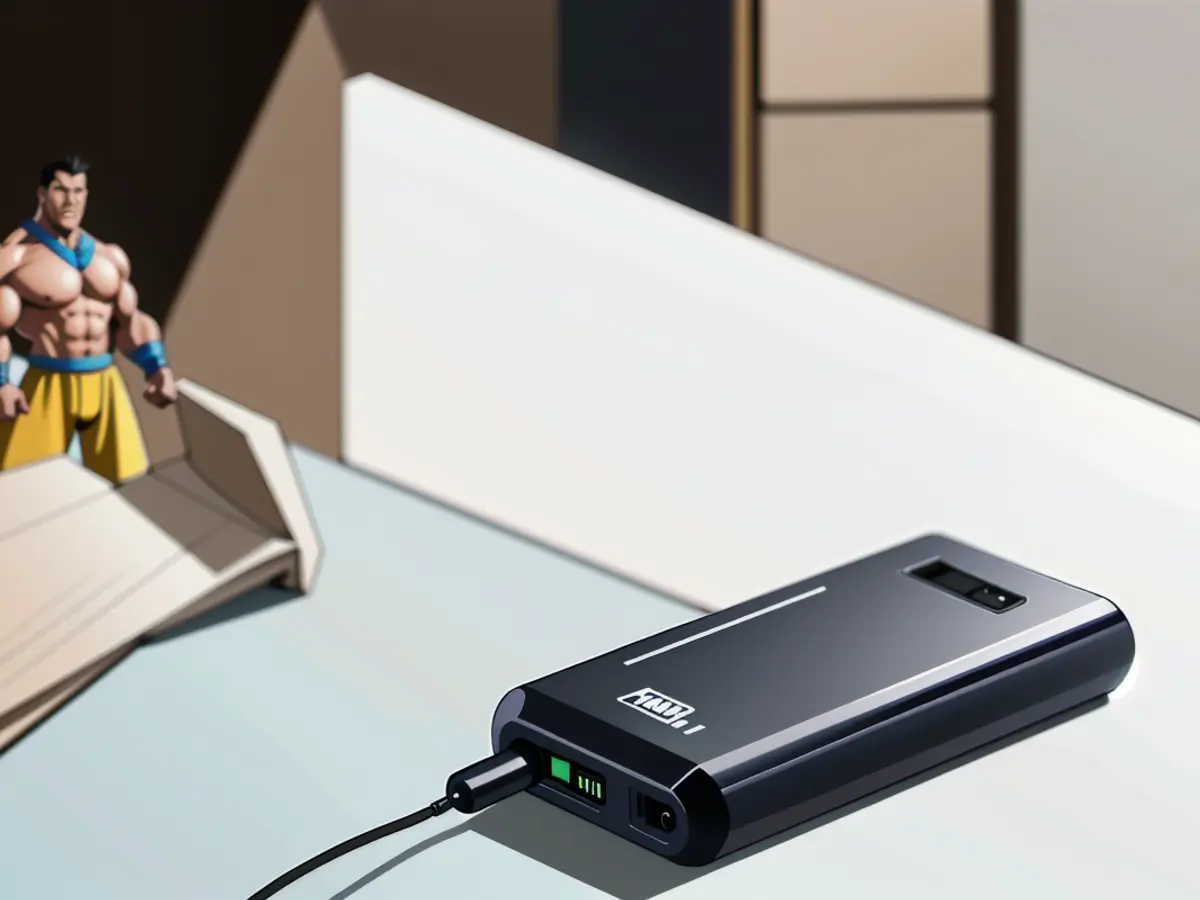Tablet Power Supply via Power Bank Charging Tablet being powered by power bank
