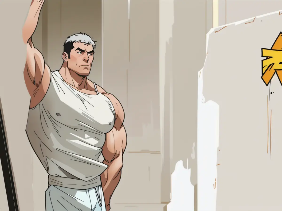 Post-shower transformation: Now radiantly white and immaculate Following the same shower, now immaculately white and purified