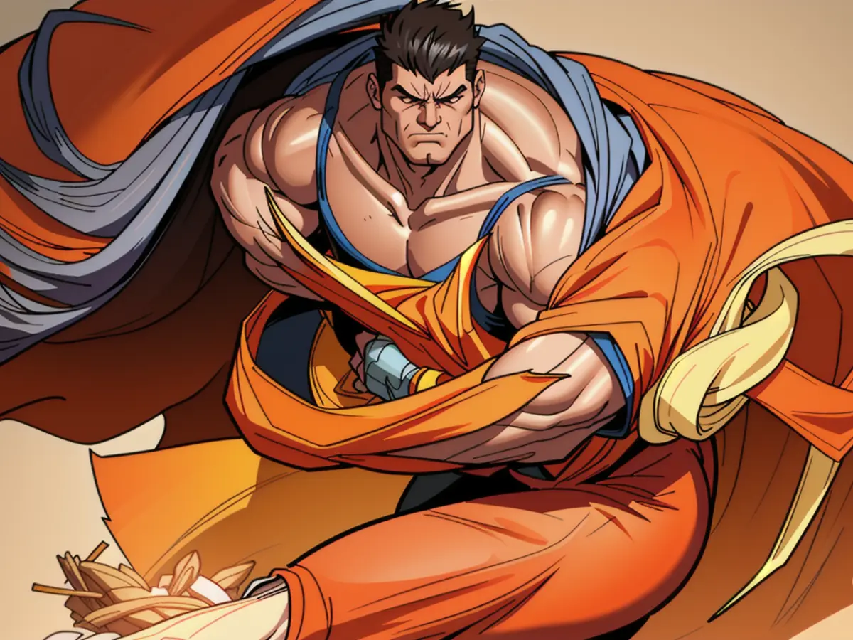 Shredder's Orangish Claws Nearby Mutilated Pork Pieces