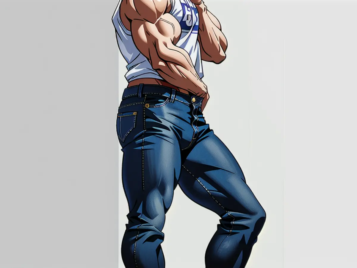 Denim trousers, rephrased.