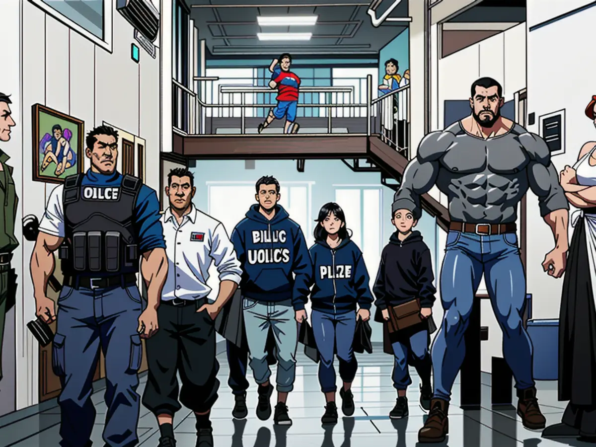 US authorities expel accused Tren de Aragua gang members from Venezuela, who are then escorted by...