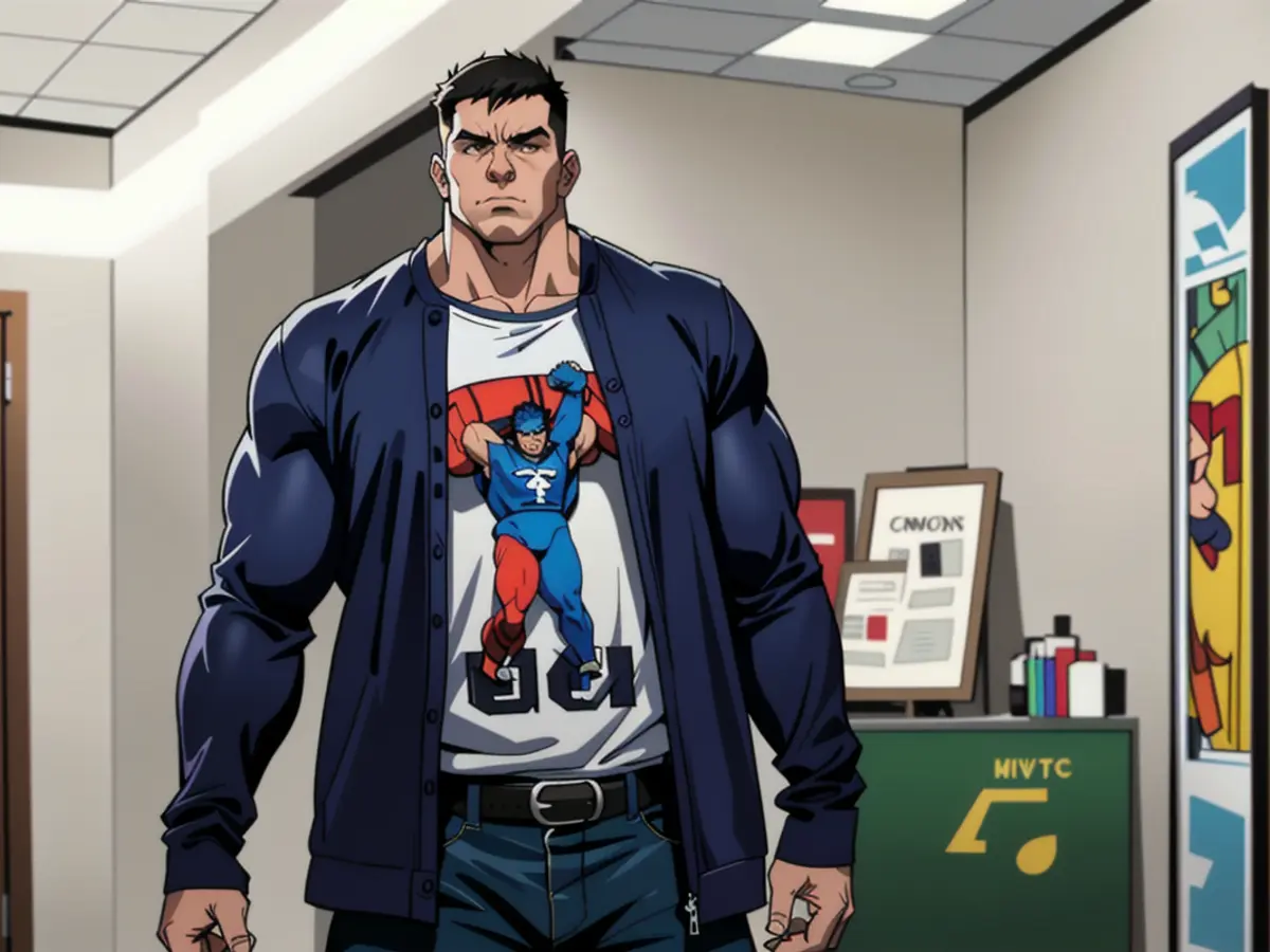 Man holds sign promoting Trump for reelection, 2020 presidential campaign rally.