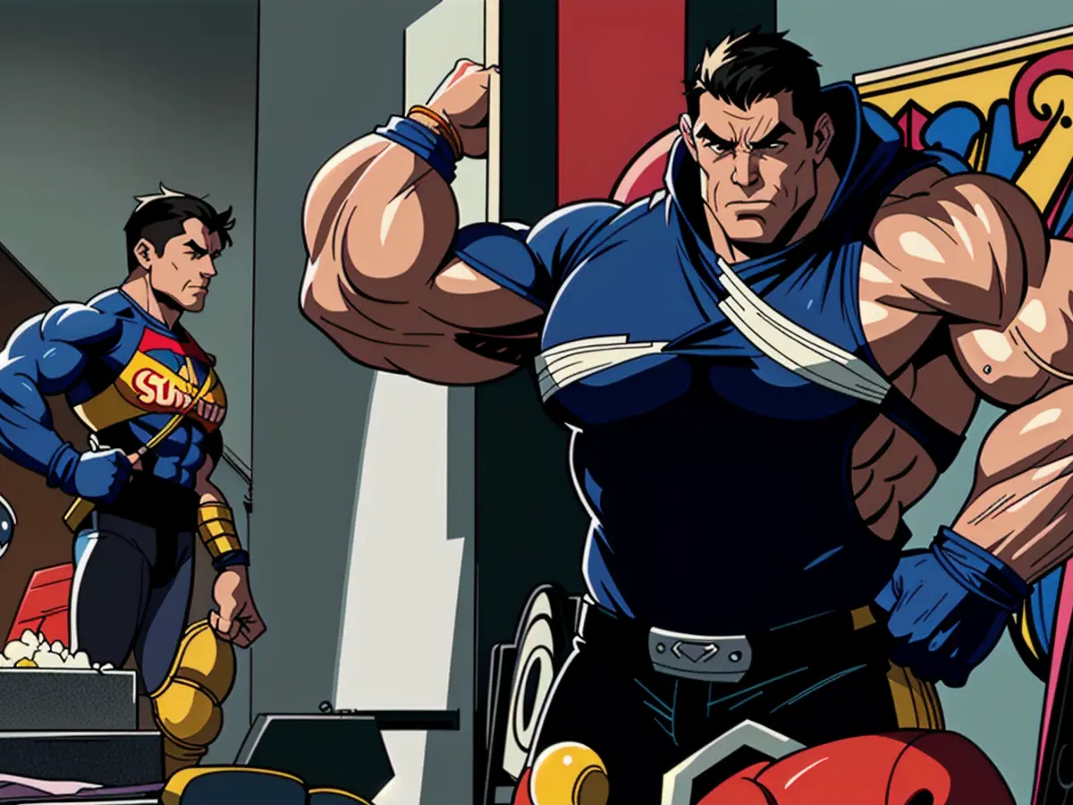 Visual depiction of a chaotic protest scene: protesters clashing with police, throws of tear gas, banners and slogans of dissent being displayed. Detail shot focuses on a particular protester wearing a mask, holding a sign with bold, illegible letters. Rapid Ascent of North Wales Club: Bold Owners Ryan Reynolds and Rob McElhenney orchestrate three-season climb from National League to Championship.