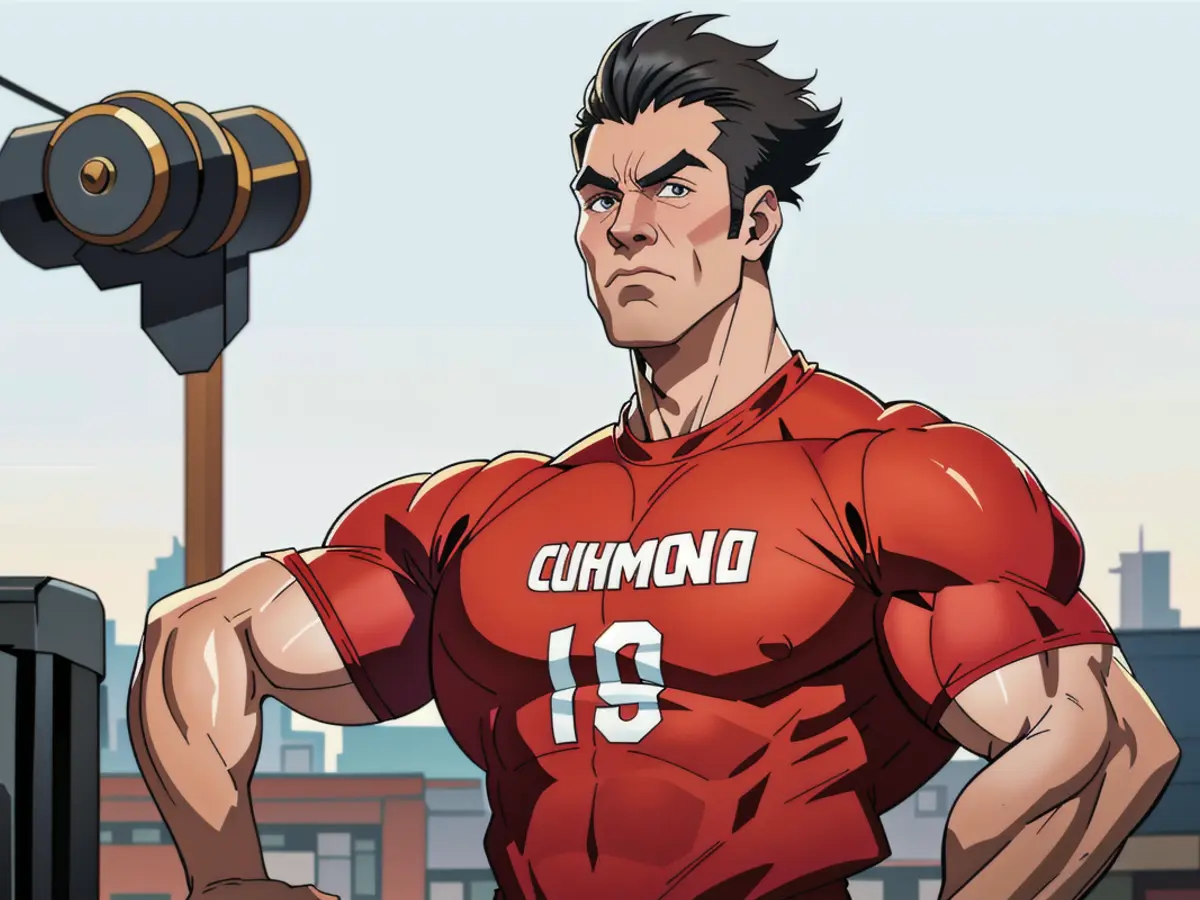 Recognized subject portrayal: Man wielding automatic rifle, demonstrating threatening stance, denouncing specific political party, assembly gathering in background. In Green Bay, Wisconsin, newly drafted quarterbacks Tyler Shough and Dillon Gabriel, despite their rookie status in the NFL, have hopes and aspirations ahead of them.