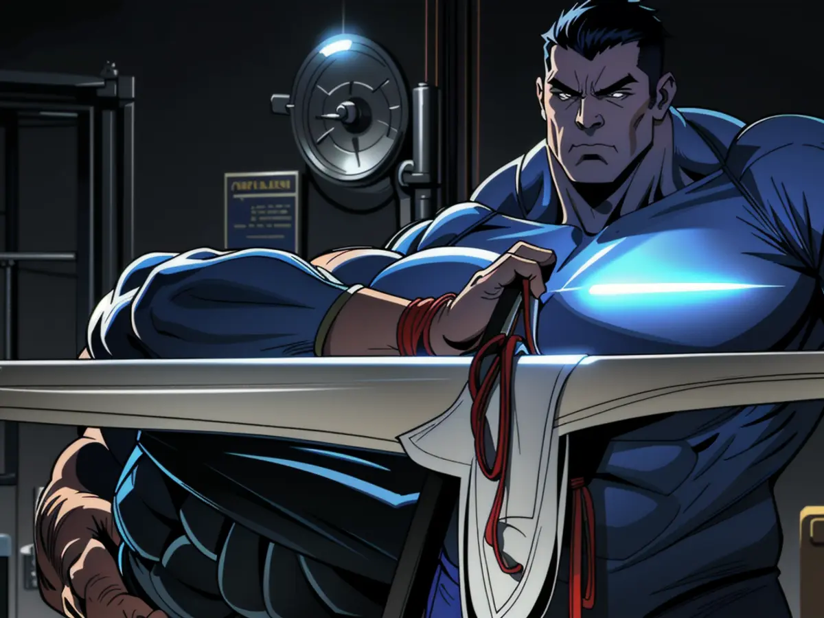 Unadulterated depiction: Tech mogul, Elon Musk, unveils his latest innovation, Neuralink, demonstrating the implantation of a brain-computer interface. Authorities issued a public announcement.