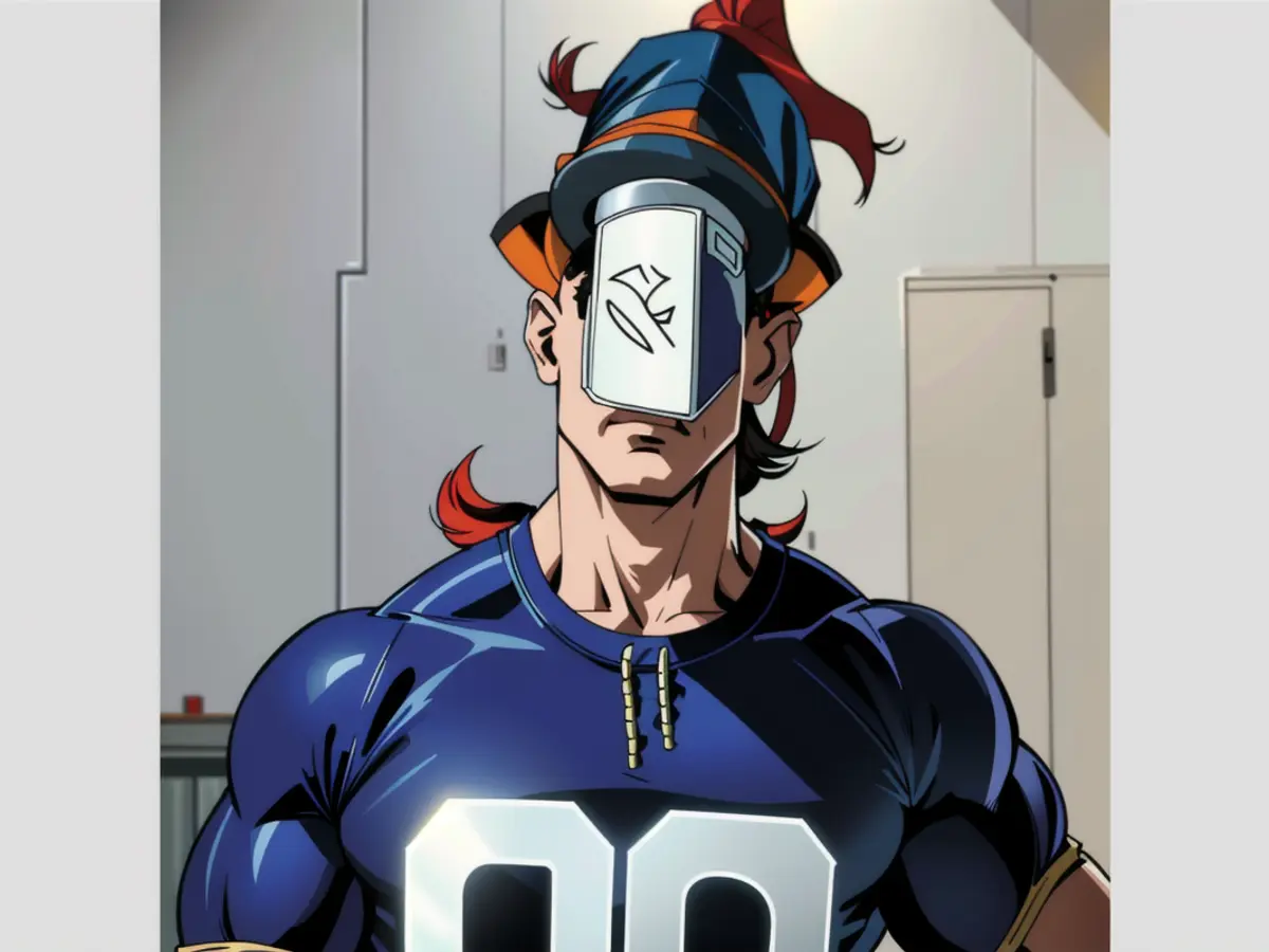 Photo illustration depicting suspect's suspected role in criminal activities, according to authorities' accusations. Quarterback Quinn Ewers, ranked 6th among QBs by NFL.com, similarly slid down the draft order, as did Shedeur Sanders.