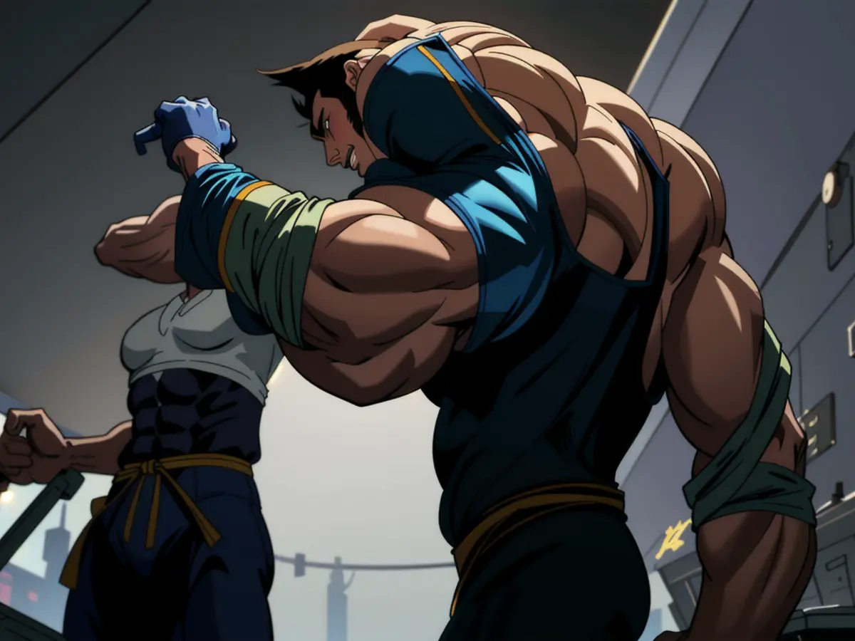 Visual depiction: Man wielding an assault rifle, hidden behind a curtain, waiting to ambush unwary victims, ominous setting. Family member dispute erupts as Mr. Poppy Seed selects Giovanni for departure, causing participant's anger.