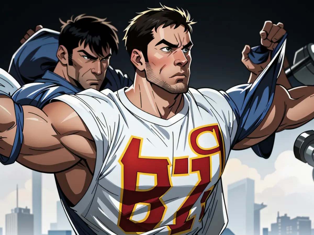 High-resolution depiction of controversial political figure demonstrating confrontational 'discourse' with supporters during rally. NFL team Kansas City Chiefs exercise option years for George Karlaftis and Trent McDuffie following 2025 Draft.