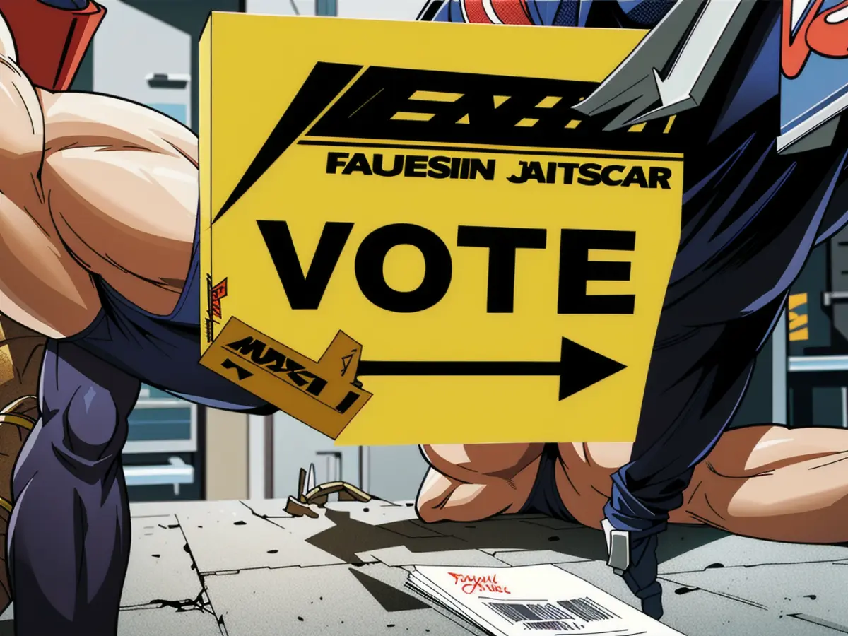 Unedited depiction: Republican congressman indicted for misuse of campaign funds More than sixty-eight percent of eligible citizens exercised their voting rights in the recent federal election, amounting to over nineteen million individuals. (Elections Canada notes increased voter turnout)