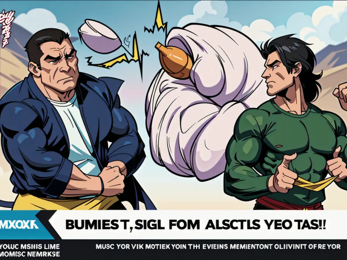 ITV presenters discuss leading news headlines during their broadcast on Wednesday.