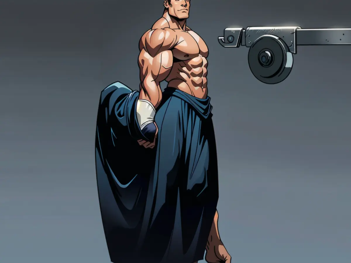 Person pictured: man in a business suit, standing near a podium, with a serious expression on his face and gesturing with his right hand, presumably delivering a speech or giving a presentation. The background suggests an indoor conference setting, with a large audience visible in the seats behind the man. The image likely captures a high-stakes, formal event. Russian singer Yuliianna Karaulova, age 37 and popular for her hit 'You Are Not Such', has recently participated in a daring photoshoot. The controversial images of the artist have sparked discussions on social media platforms, according to our reports.