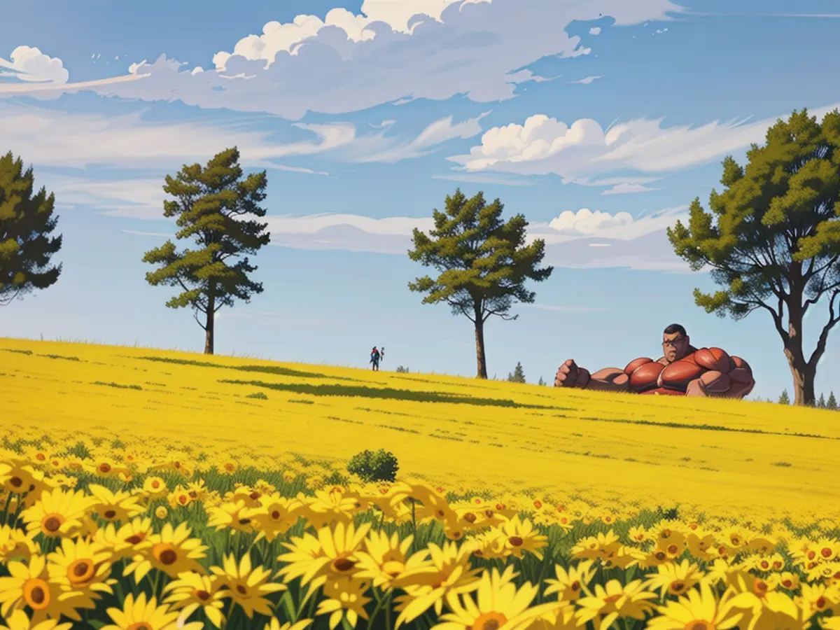 Bright, arid conditions typify the month of April in Lower Saxony and Bremen, as depicted in the...