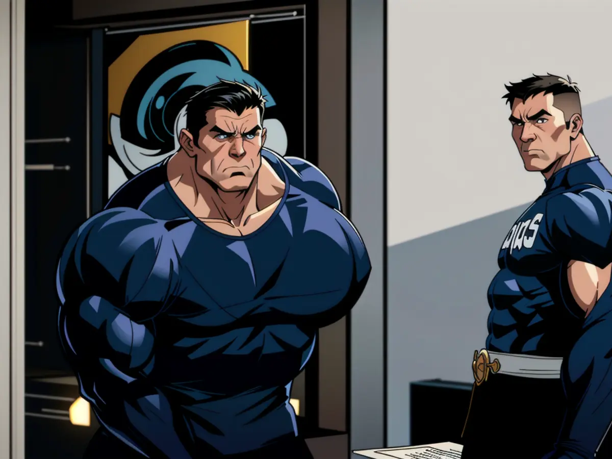 Unedited capture: Man in hoodie wielding sledgehammer, attempting to smash cement statue with word Colleagues' friction with Waltz existed prior to the unfolding of the Signal controversy