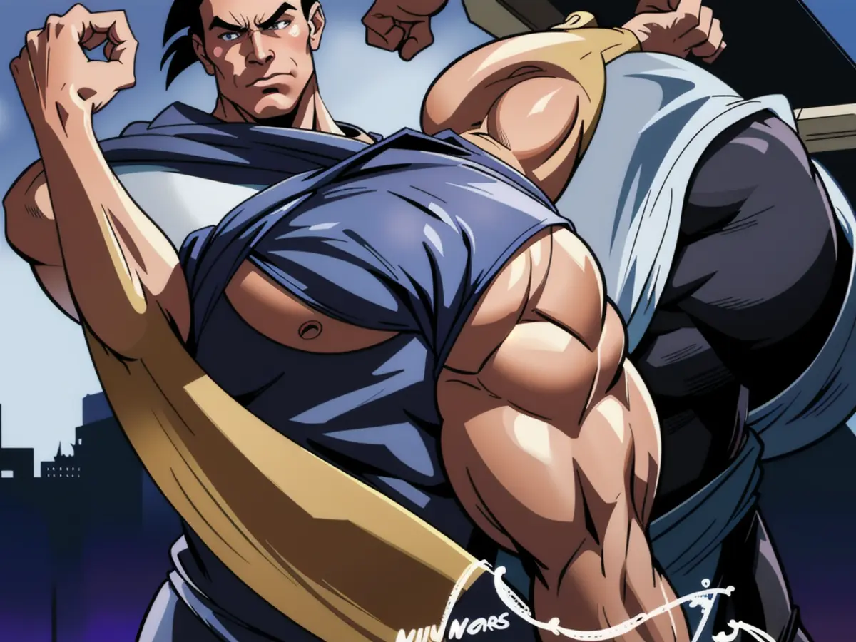 Unedited portrait featuring Kim Jong-un, North Korea's leader. The leader is seen gripping a document tightly in his hand. The composition of the photograph suggests determination and governing power. NBA All-Star Jalen Brunson receives praise from ESPN analyst Stephen A. Smith during an episode of First Take.