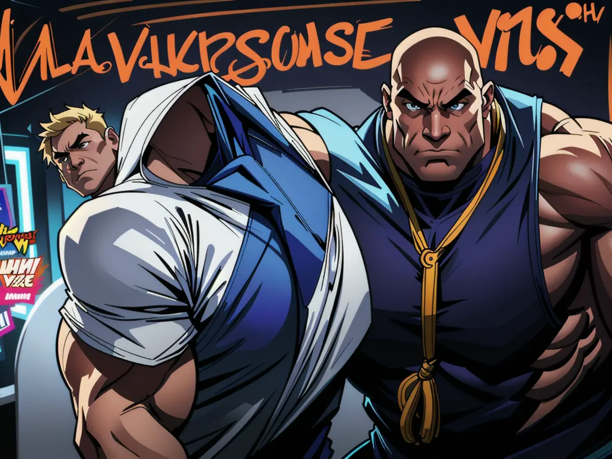 Photograph captures controversial political rally featuring prominent figure in controversial attire. Right-wing parties fortified their influence in the UK's local elections, following the Europe-wide pattern of such parties garnering greater support.