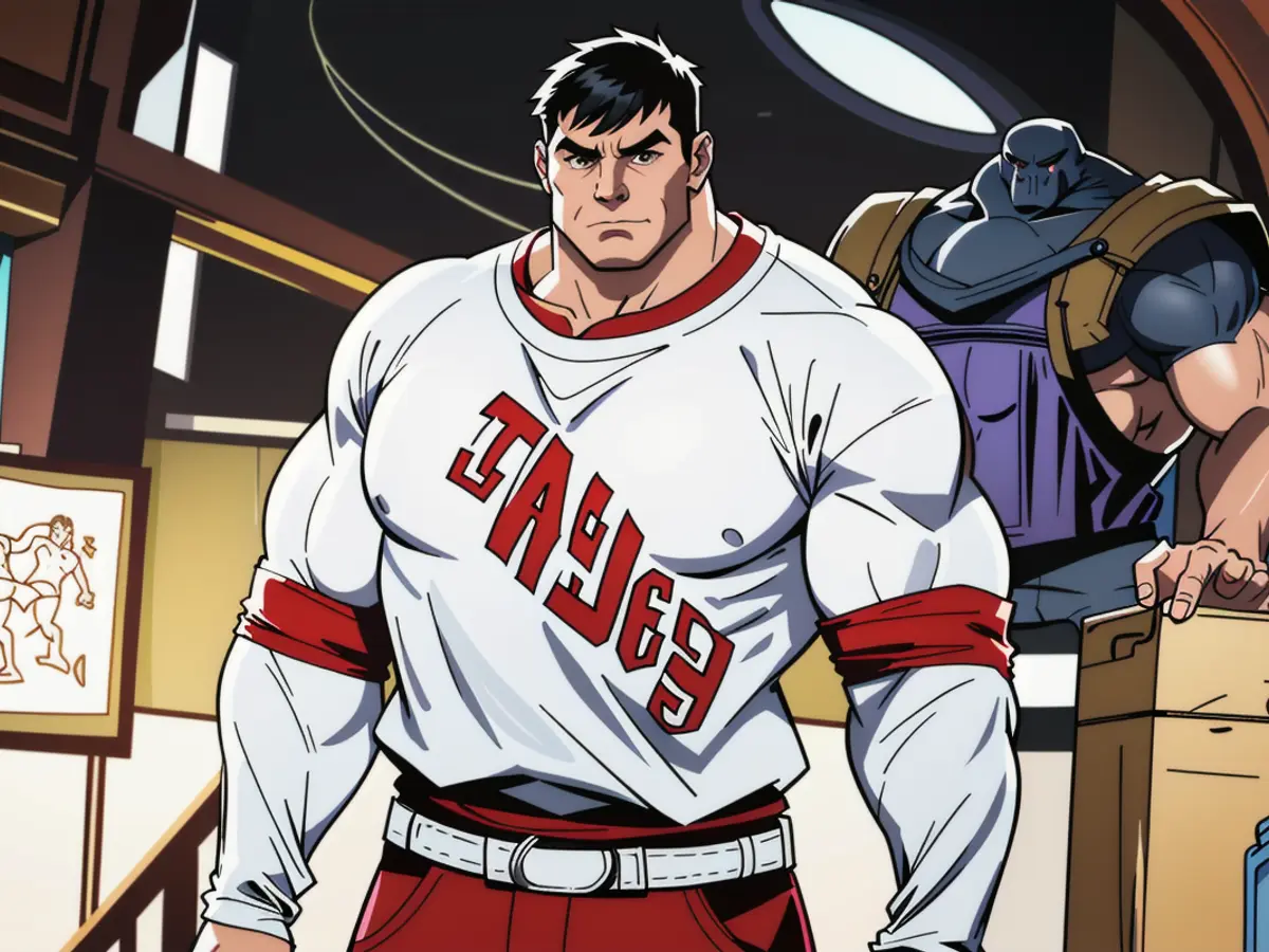 Man holds up an altered photo of Biden with demonic features and captioned Hurricanes ink goaltender Frederik Andersen for a one-year deal, worth $2.75 million.