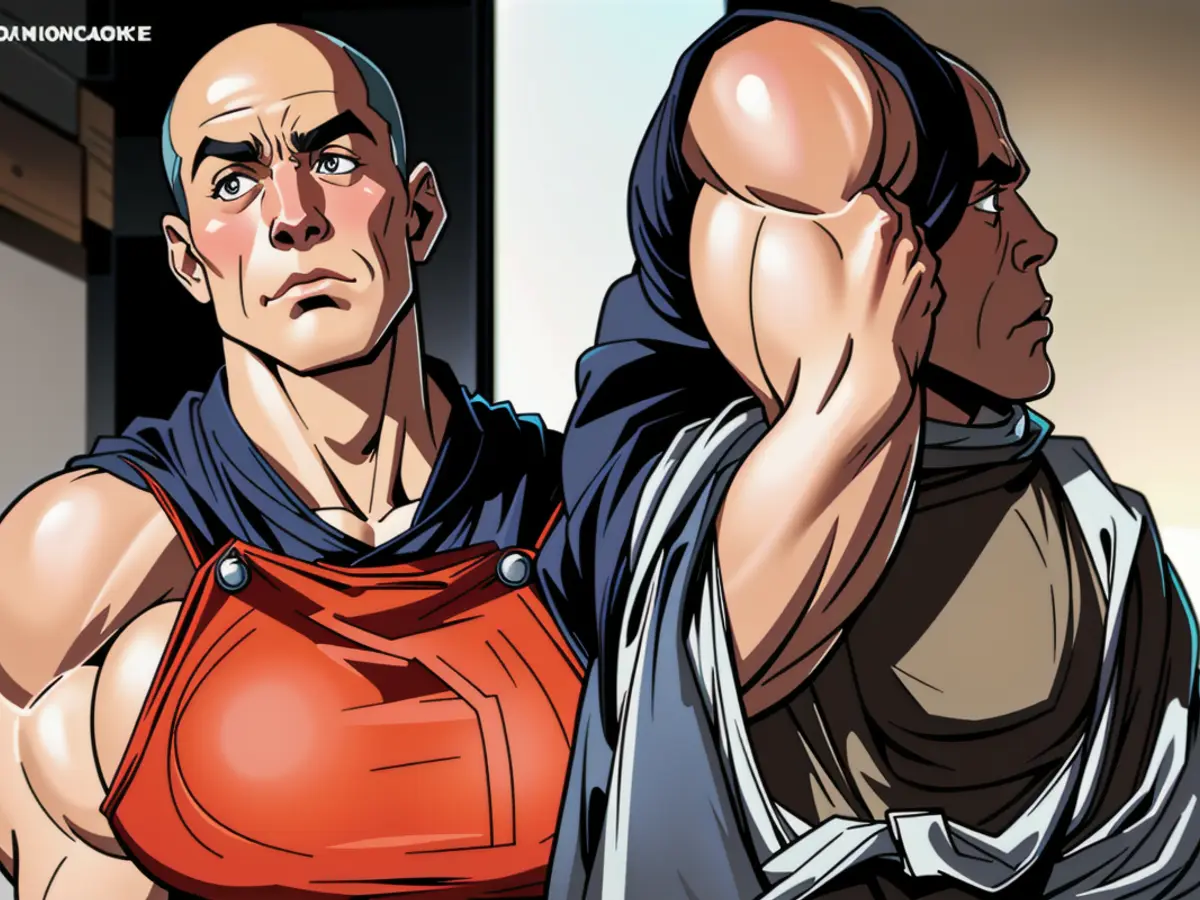 Visual depiction of a chaotic scene: Protesters clashing with police, fires burning, and buildings being vandalized in the city center. The image was taken during a violent uprising, with police using tear gas and batons to disperse the angry crowd. Actress Suchitra Krishnamoorthi praises daughter Kaveri's acting abilities and commends her strength in navigating criticism on social media platforms.