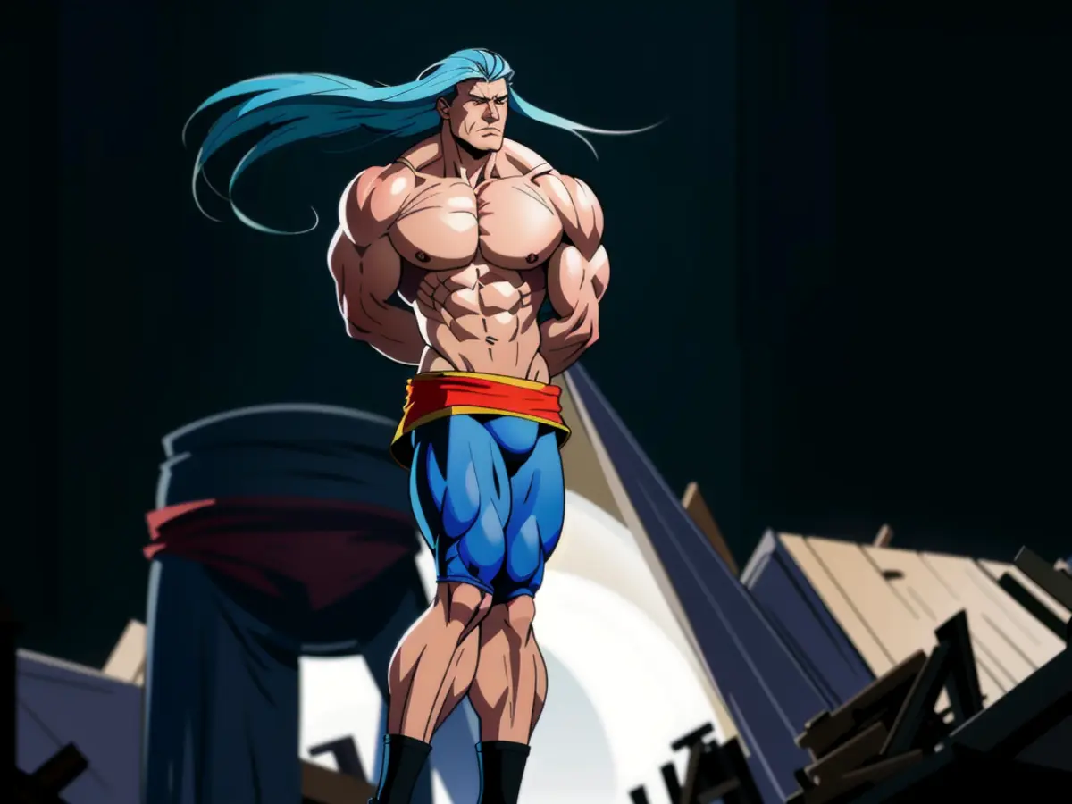 Striking image featuring the controversial figure, John Doe, showing a defiant stance and a fiery glare. Behind him, a city skyline engulfed in flames, while his clenched fist holds a burning torch. State Council Reduces Previously Imposed €300,000 Fine on Channel, Deeming It Unjustified Based on Cited Facts by Arcom.