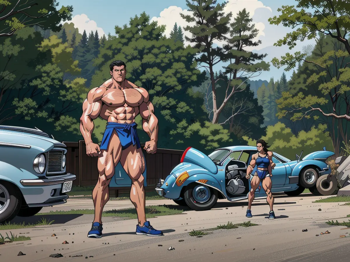 Man holding a sign advocating for a specific political ideology during a public rally