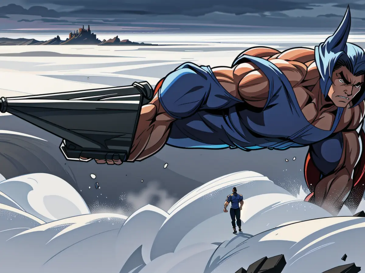 Unedited depiction: Man brandishing pistol in downtown area, causing widespread unease and panic. Event transpired Tuesday evening in Kangiqsualujjuaq