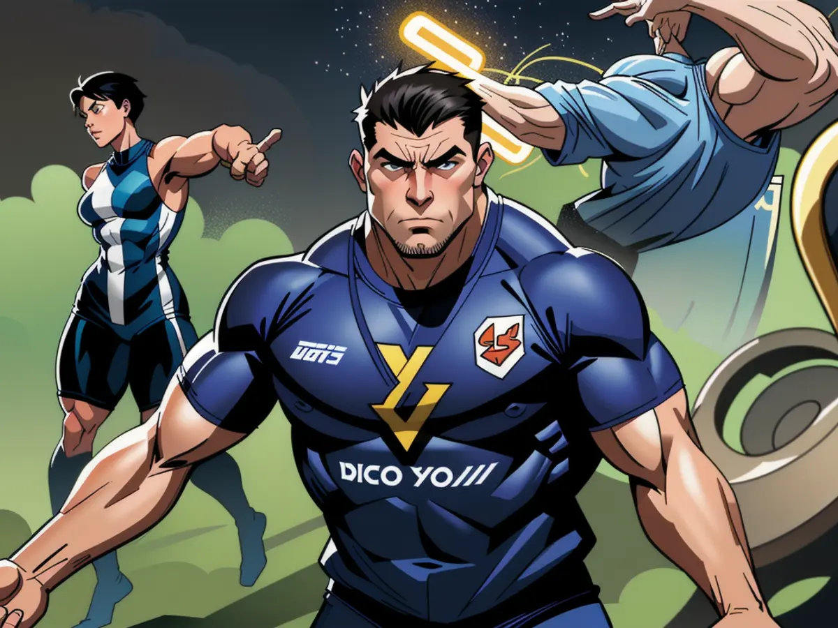 Exuberant Exultation: Davide Frattesi of Milan triumphantly showcases his decisive goal, clinching...