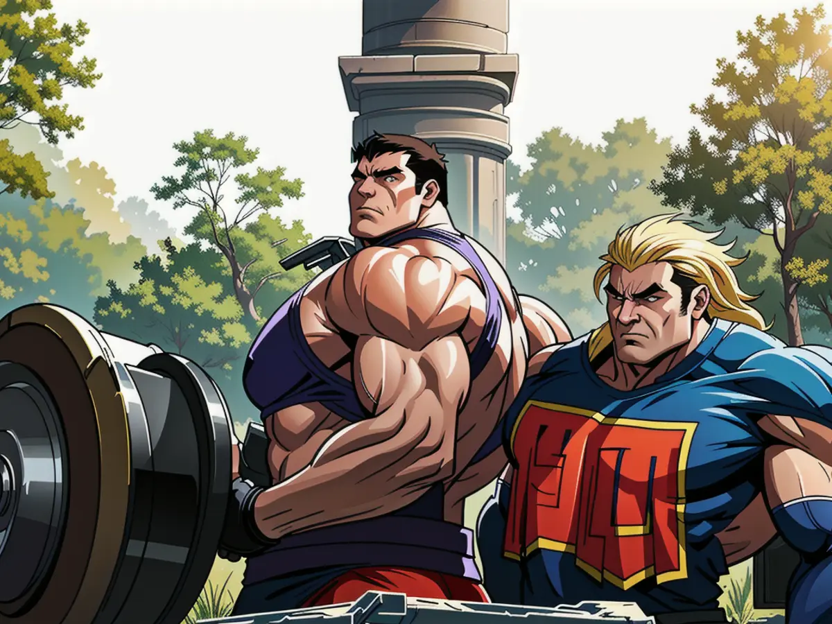 Russian motorcycle group 'Night Wolves' members gather at Torgau's Meeting Monument for the 80th...