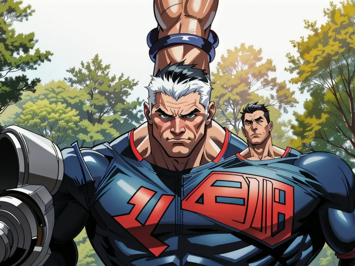 Russian motorcycle club 'Nachtwölfe' members assemble at Torgau's Liberation Memorial, marking the...