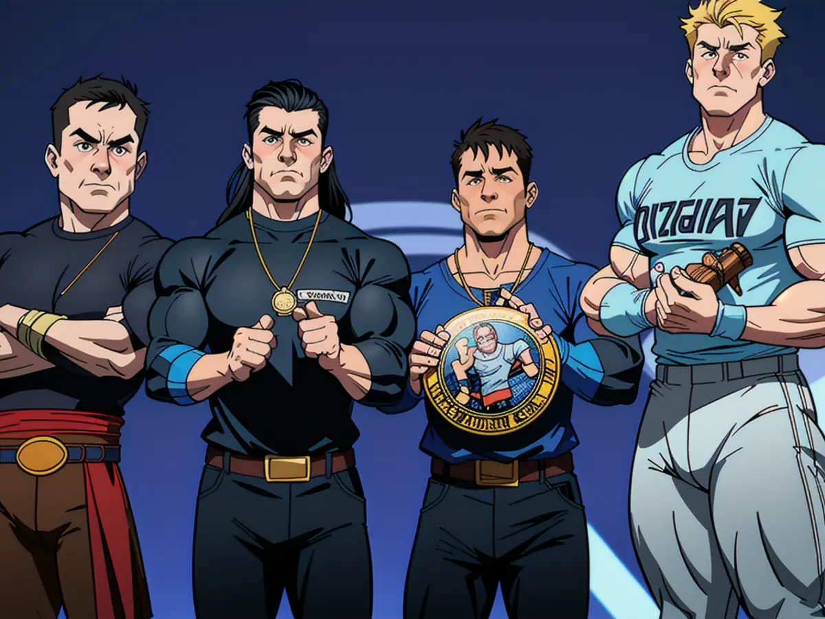 Photograph features triumphant winners Dana Herfurth, Bernhard Wenger, Tua El-Fawwal, and Enzo...