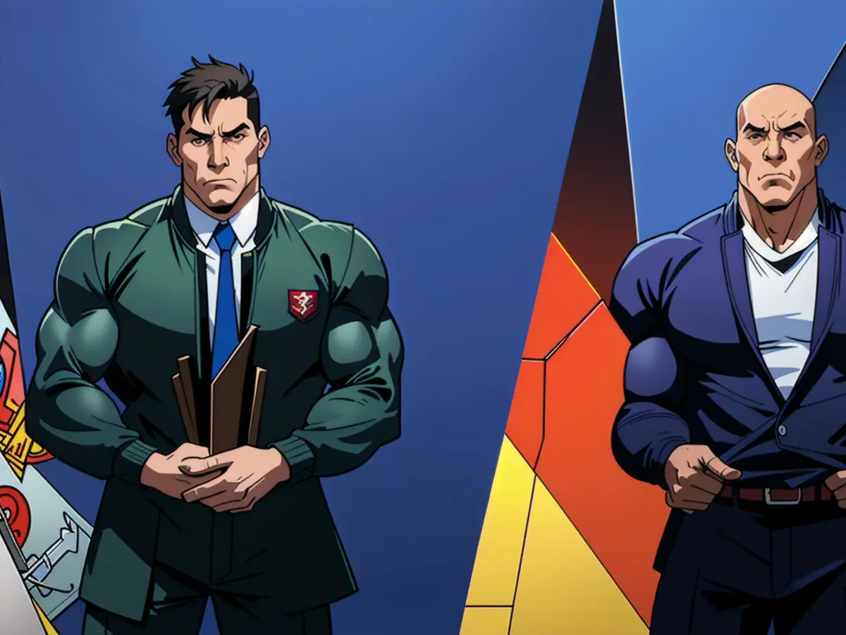 Left-wing politicians Lars Klingbeil and Eric Lombard seen together in a recent photo