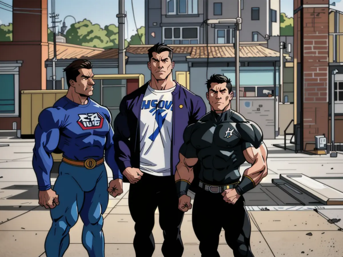 Unveiling image: Embattled politician seen leaving secretive cult meeting, surrounded by followers. Artists Hailing from Omsk and Stakhanov Unite to Perform 'Victory Day' Anthem: Collaboration Initiated under the Undertaking 'In Unison, We Sing of Victory'