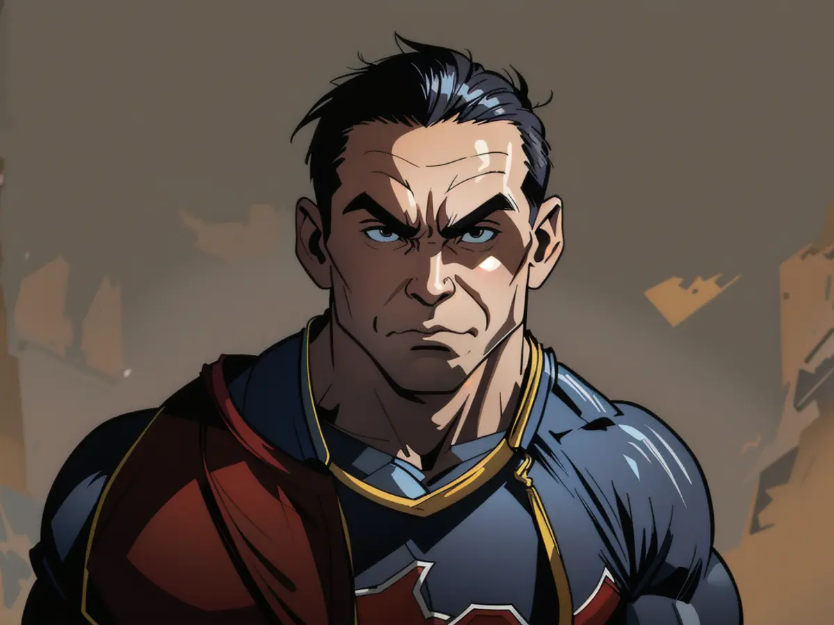 Figure depicting an individual brandishing a weapon while standing before a crowd, addressing them with an intense fervor. Downtown Manhattan trial set for United States v. Combs case this month.