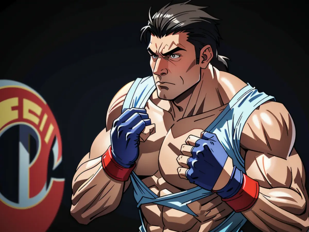 Altered Description: Photograph depicting controversial figure engaging in heated political debate with rival. UFC legend, middleweight fighter Brad Tavares, is no longer affiliated with the organization as his contract reached its endpoint.
