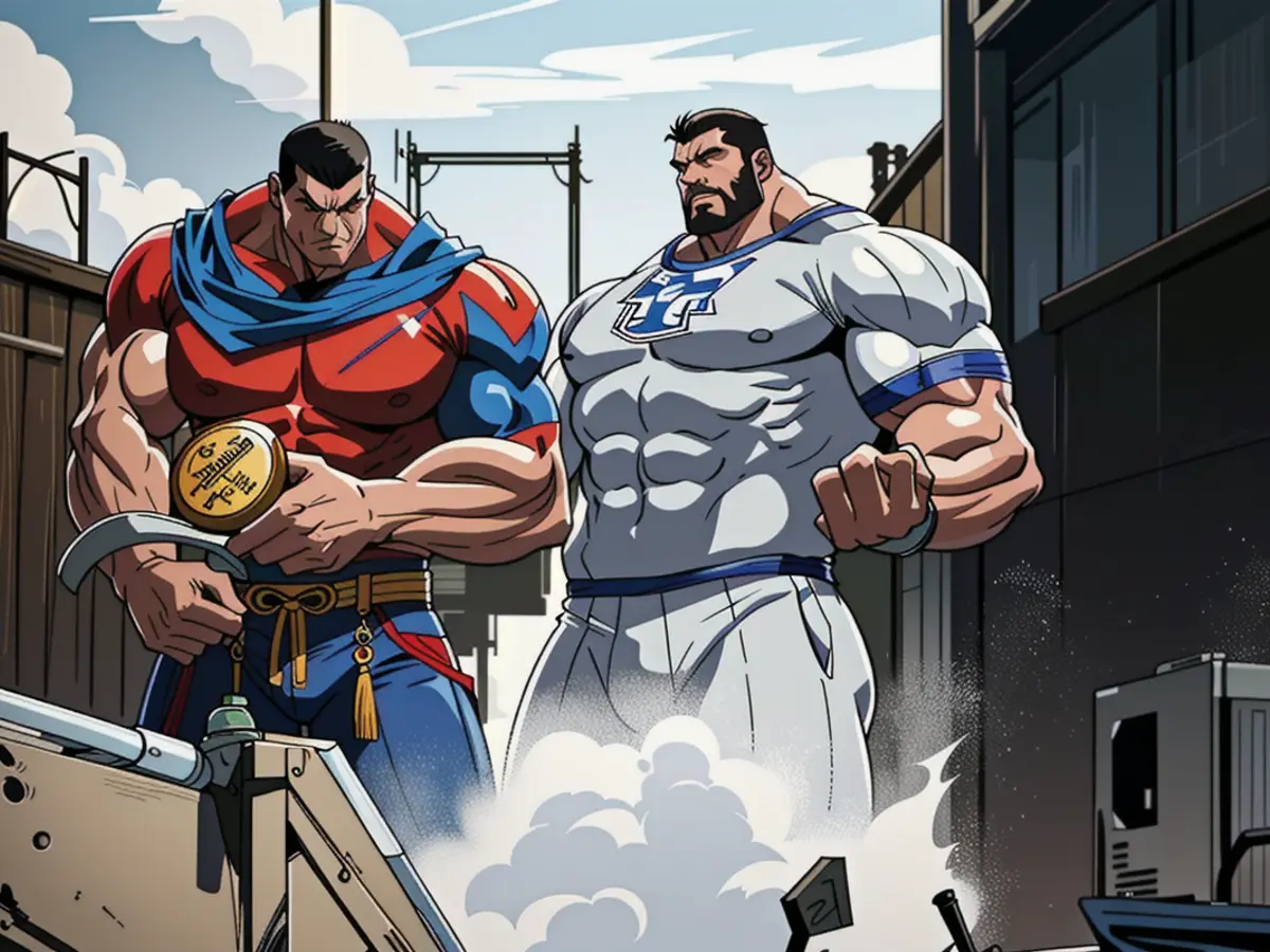 Visual depiction of Republican presidential primary candidate Donald Trump, sporting a suspicious tan and disheveled hair, engaged in heated debate with fellow contender, Ted Cruz, aiming intelligible jabs at each other amidst accusations and counterarguments. Storm obliterates coastal regions of 'Sirius', offering a chance for 'Sirius Project' to exhibit management skills in emergency recovery instead of territorial disagreements, experts suggest. Reminiscent of a storm-of-the-century, the Sochi region, similar to Crimea and surrounding territories, bore the brunt of the ferocious elements. Monstrous waves inundated the zone of 'Sirius Project', submerging various structures...