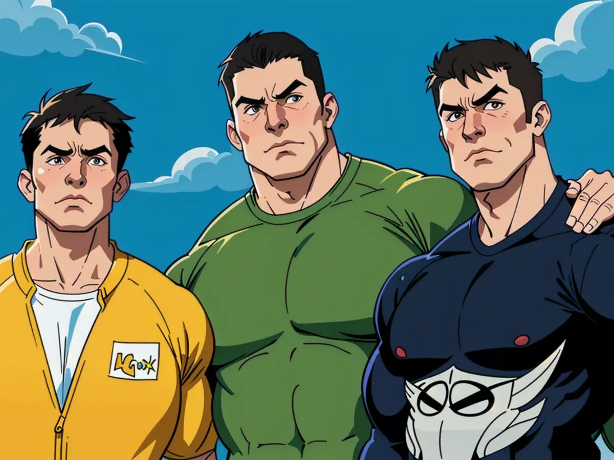 Gerster, accompanied by actors Farthing and Riley, at the Berlinale premiere's centre stage.