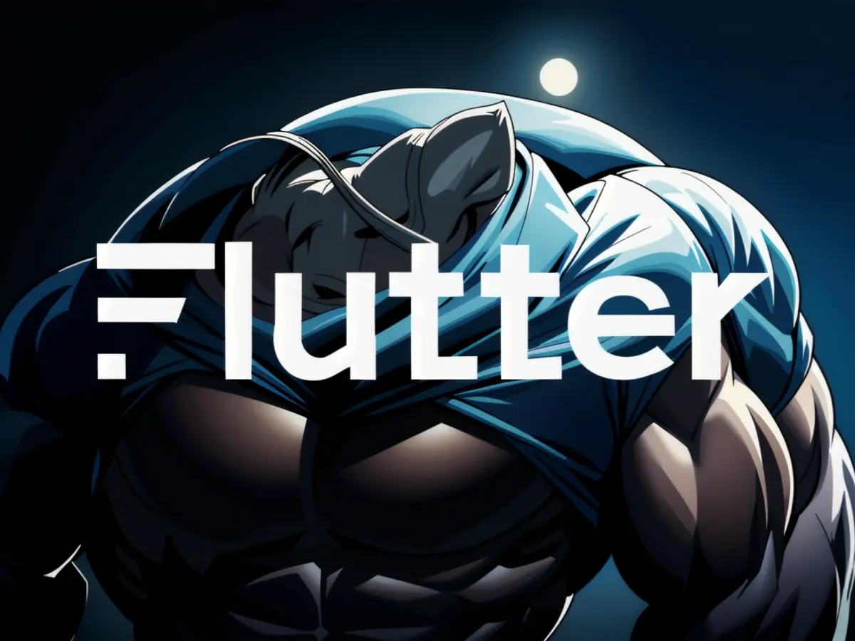 Flutter's emblem featured in an investment presentation. The company's projected outlook for 2025...