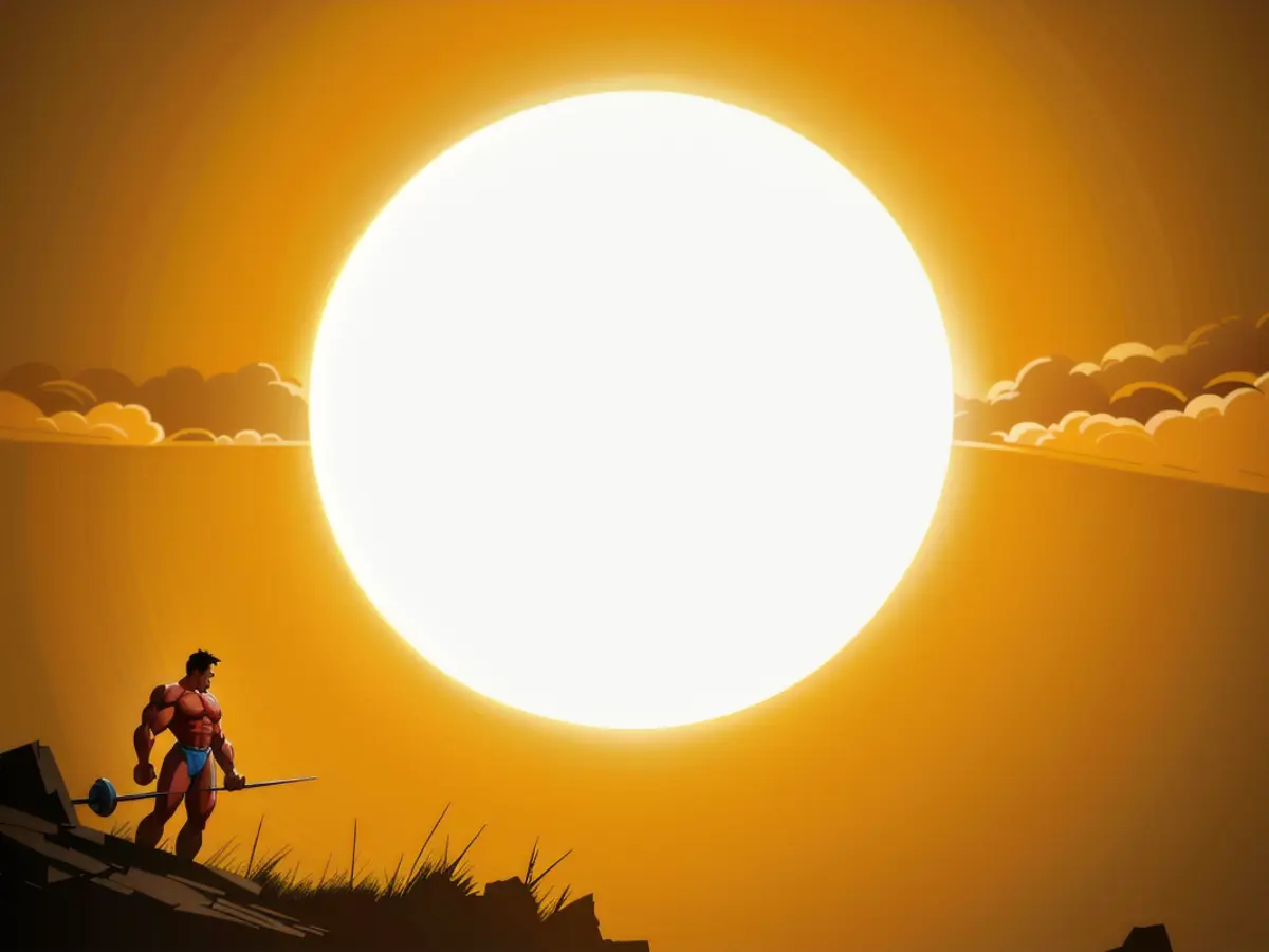 Europe experiences an escalating frequency of heatwaves. (Historical image) Image depicts...