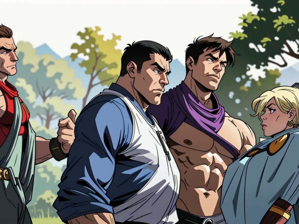 Kim Jong-un, North Korea's ruler, flaunts military might alongside top generals during a weapons...