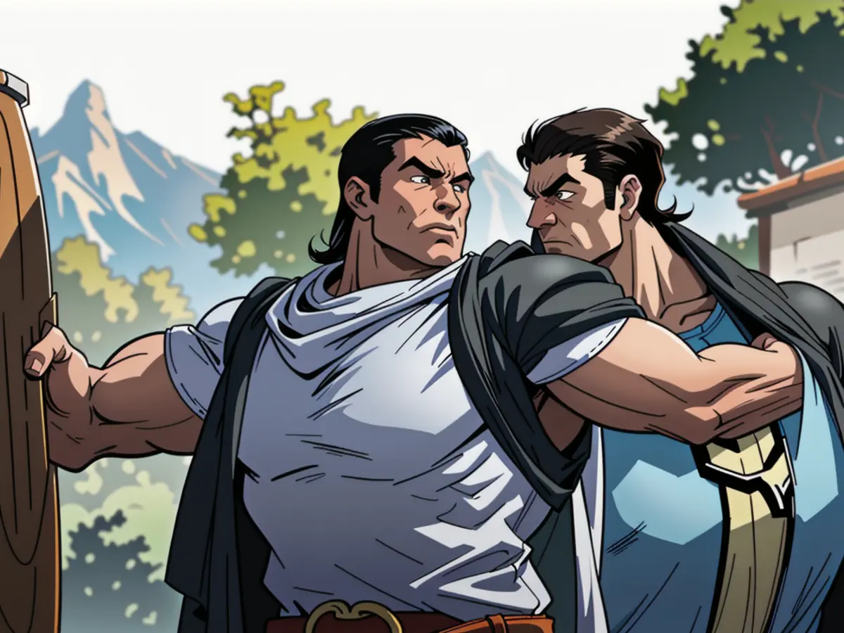 Kim Jong-un, North Korea's leader, joined his military generals in a showcase of weapons during...