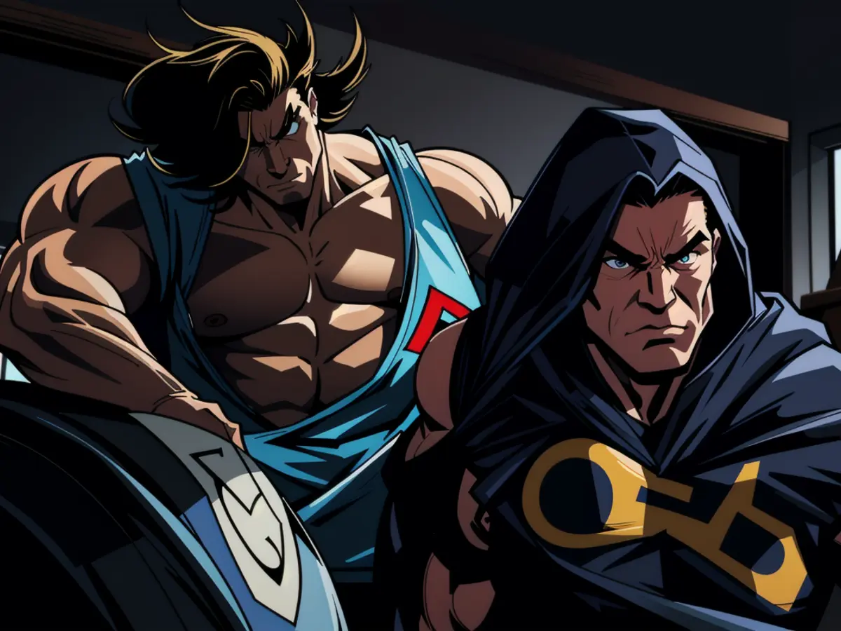 Artistic depictions seemingly echo real-life scenarios: a reflection of life mirroring art.