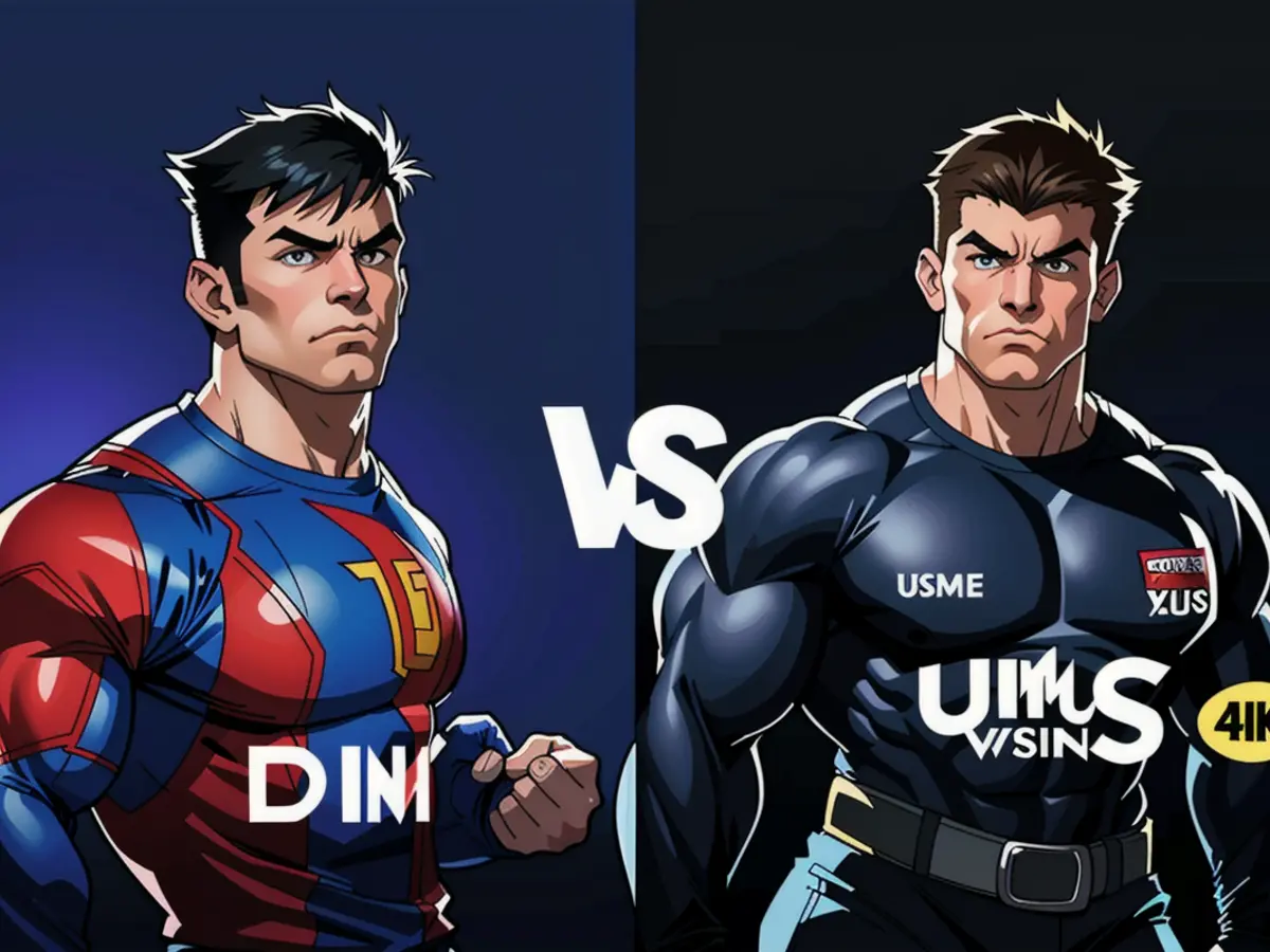 Barcelona squares off against PSG at Estadi Olimpic Lluis Companys in the UEFA Champions League...