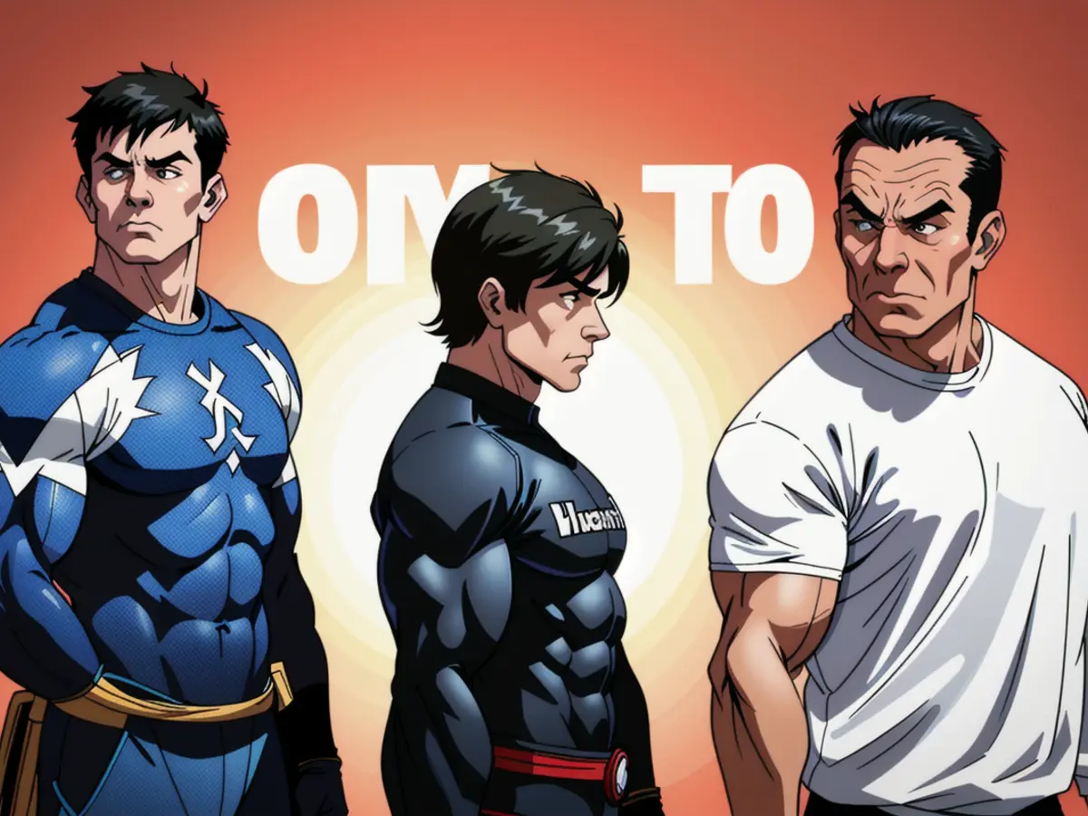 Actor trio: Ralph Macchio, Ben Wang, and Jackie Chan (from left to right). [Archived Picture]