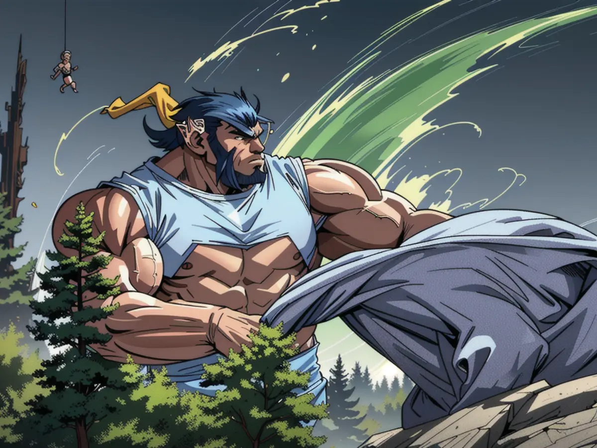 Lonza River waters wash over soil and rocks, following the creation of a lake that engulfed the...