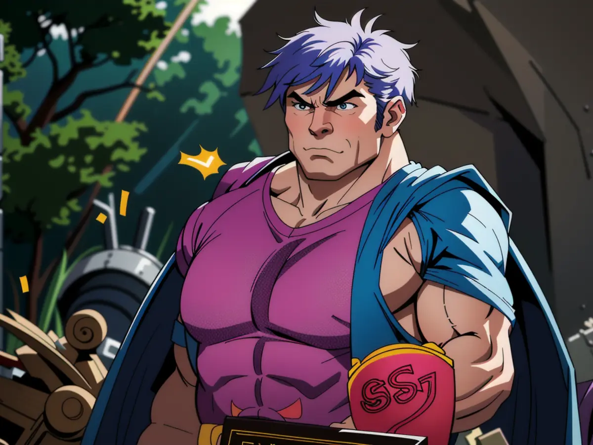 Photograph of Jurik Müller with one of his published books about agricultural guidelines. Image...